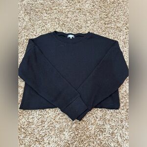Black cropped sweater